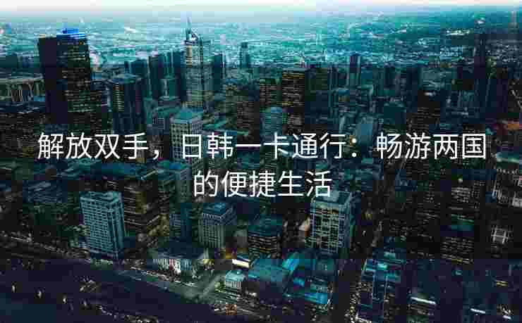 解放双手，日韩一卡通行：畅游两国的便捷生活