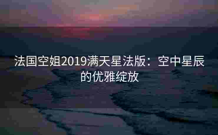 法国空姐2019满天星法版:空中星辰的优雅绽放 法国空姐2019满天星法版:空中星辰的优雅绽放