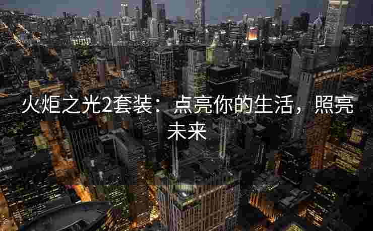 火炬之光2套装：点亮你的生活，照亮未来